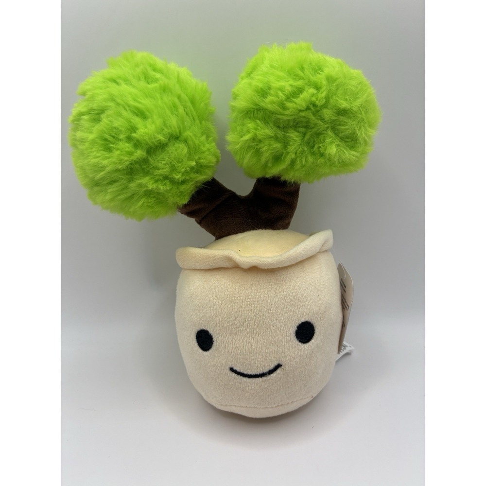 NWT Plush and Co Baobob Potted Plush Tree Toy Pom Pom Leaves Smile Face